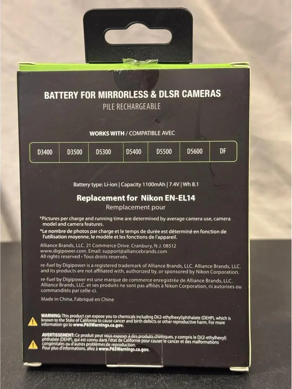Digipower Re-Fuel Li Battery for Nikon EN-EL14 [2234-35]